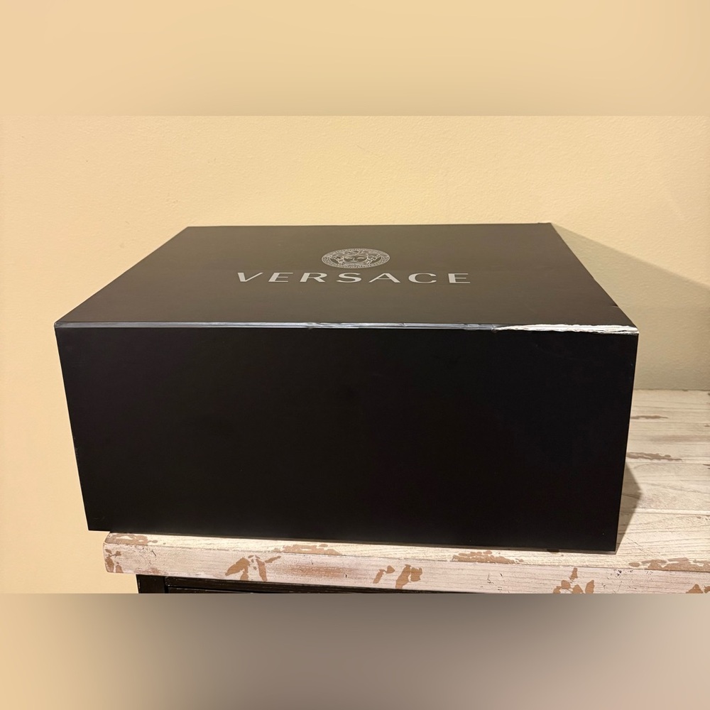 Versace Empty Black Box with Silver Logo - Picture 2 of 12